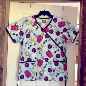 Butter-Soft Originals Seashell Print Top